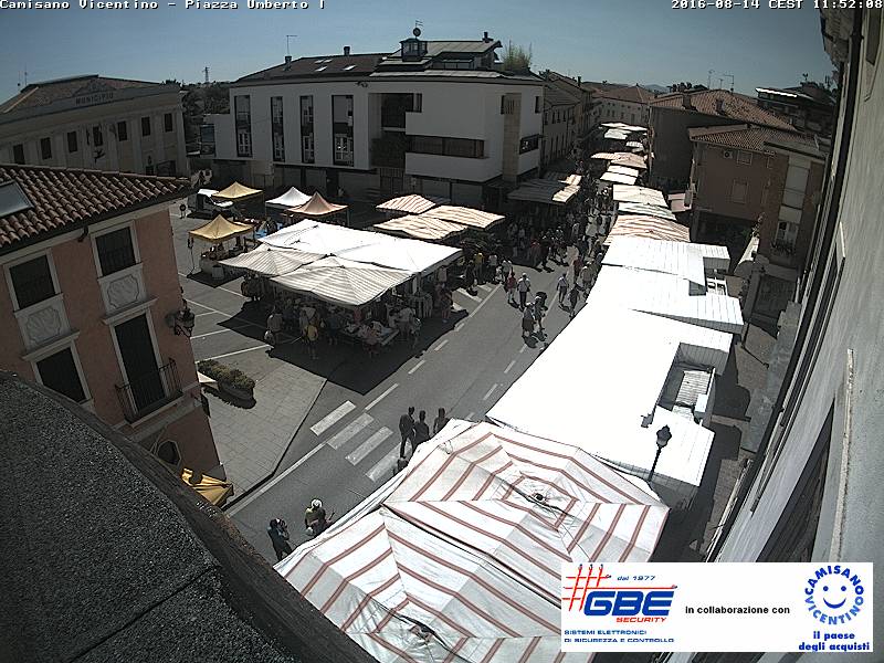 immagine della webcam nei dintorni di Battaglia Terme: webcam Camisano Vicentino